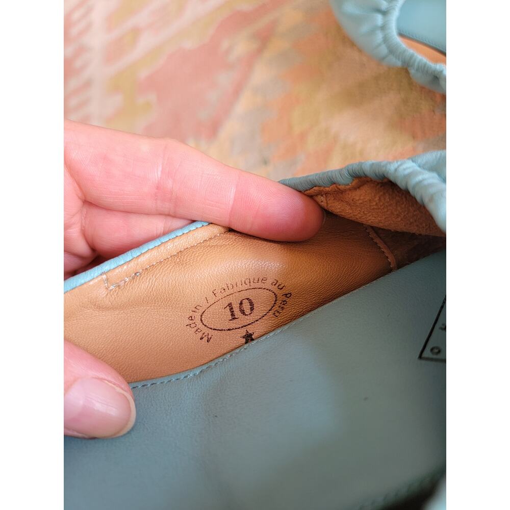 John Fluevog Imagine Ballet Flats in Aqua US 10 - Picture 8 of 8
